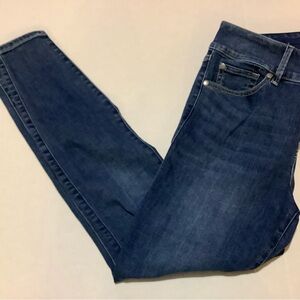 Torrid Blue Jeggings  Size 12 R 3 buttons front